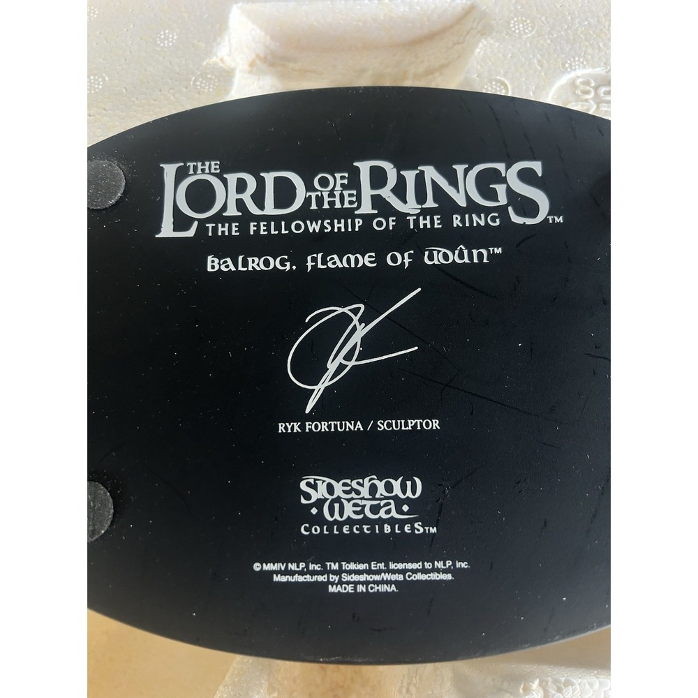 Balrog Flam of Udun Statue Lord of the Rings FOTR Sideshow Weta Collectables - Picture 16 of 16